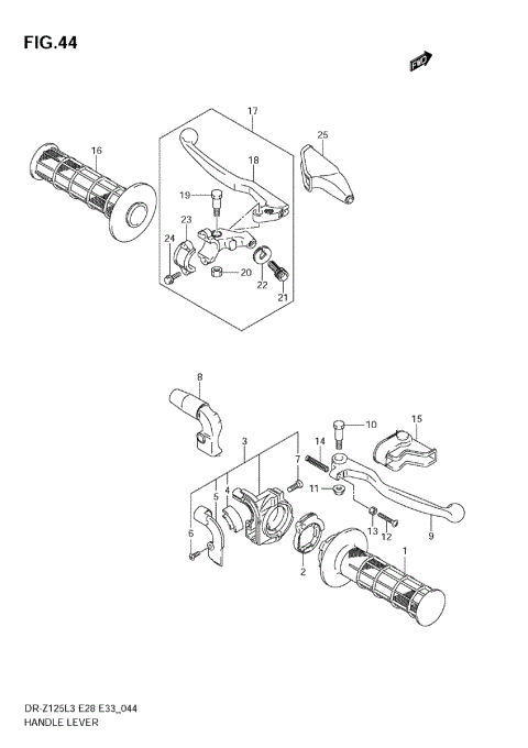 HANDLE LEVER (DR-Z125LL3 E33)