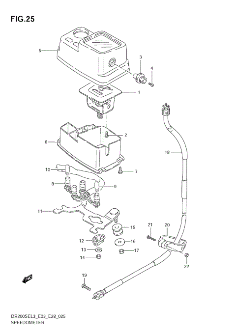 SPEEDOMETER (DR200SEL3 E33)