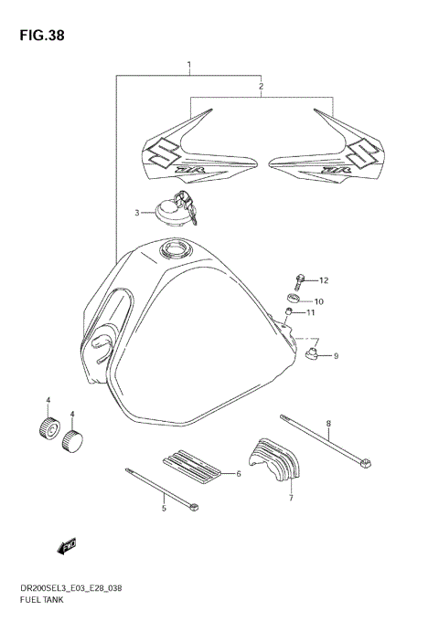 FUEL TANK (DR200SEL3 E33)