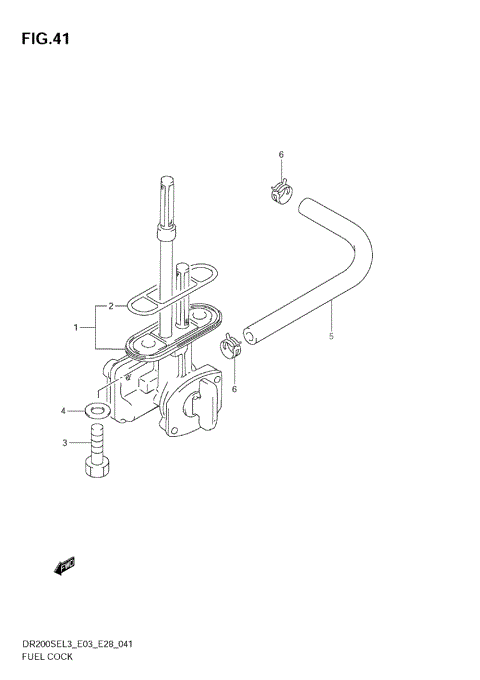 FUEL COCK (DR200SEL3 E28)