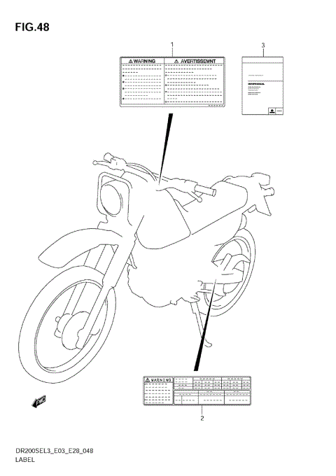 LABEL (DR200SEL3 E03)