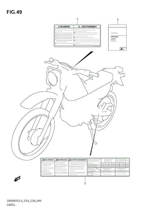 LABEL (DR200SEL3 E28)