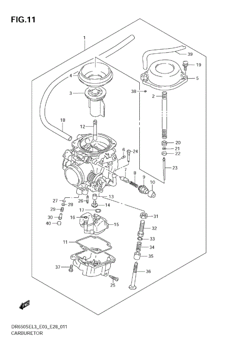 CARBURETOR (DR650SEL3 E03)