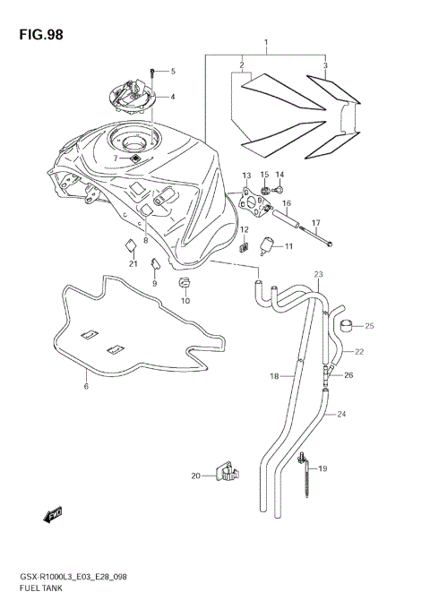 FUEL TANK (GSX-R1000ZL3 E28)