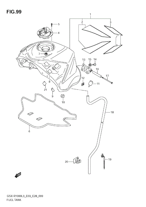 FUEL TANK (GSX-R1000ZL3 E33)