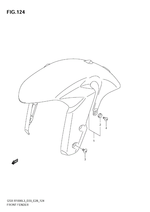 FRONT FENDER (GSX-R1000L3 E33)