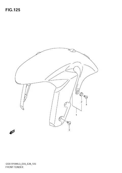 FRONT FENDER (GSX-R1000ZL3 E03)