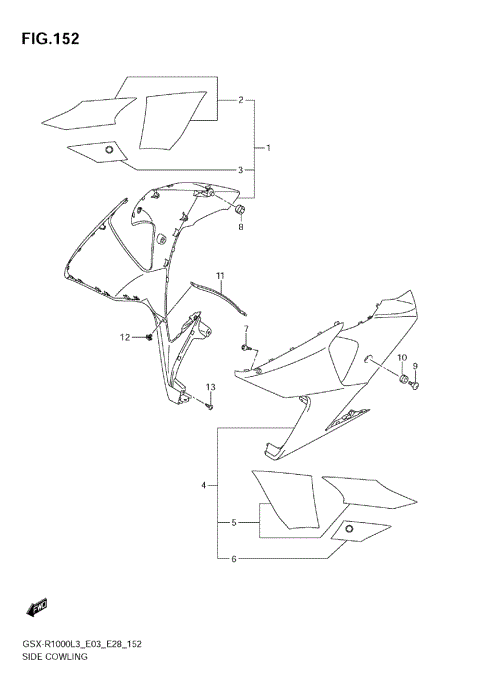 SIDE COWLING (GSX-R1000ZL3 E03)