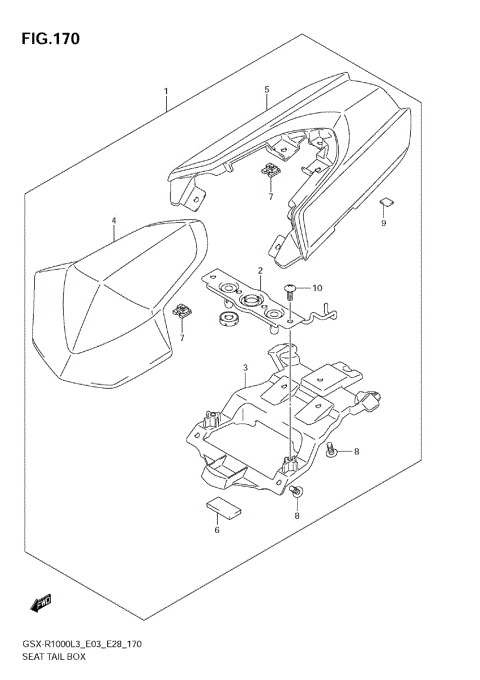SEAT TAIL BOX (GSX-R1000ZL3 E33)
