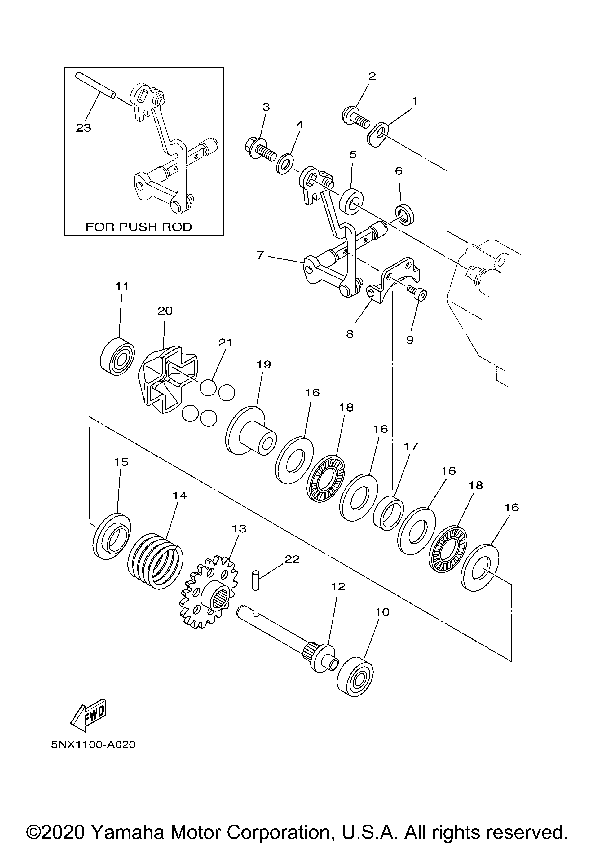Shop OEM 2020 Yamaha Motorcycles Powersports Parts Online | Apex