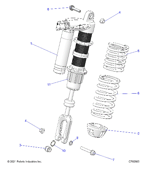 SUSPENSION, FRONT SHOCK MOUNTING, STANDARD/PREMIUM - Z23G4C92AL/BL (C702983)