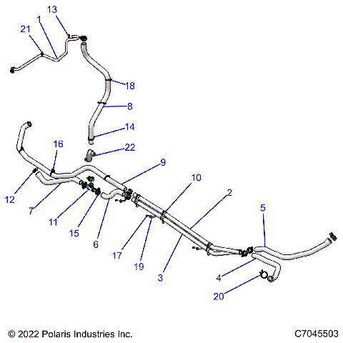 ENGINE, COOLING ROUTING ENGINE - Z21RAC92BF (C7045503)