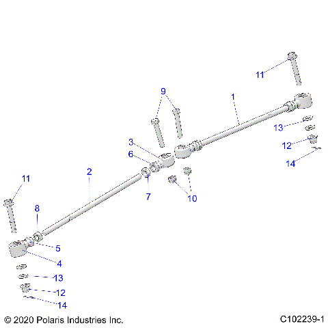 STEERING, TIE RODS - A23S6E57F1/FK (C102239-1)