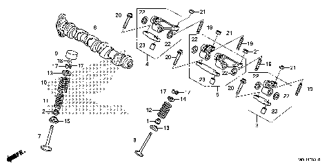 CAMSHAFT@VALVE (RR.)
