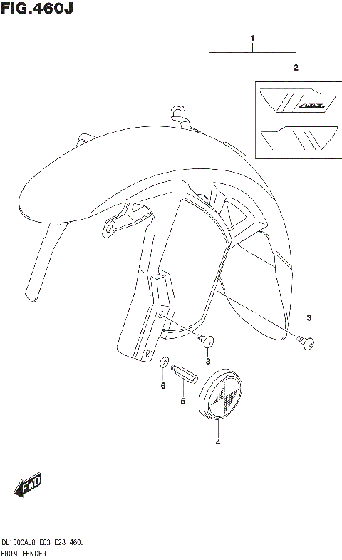 FRONT FENDER (DL1000XAL8 E33)