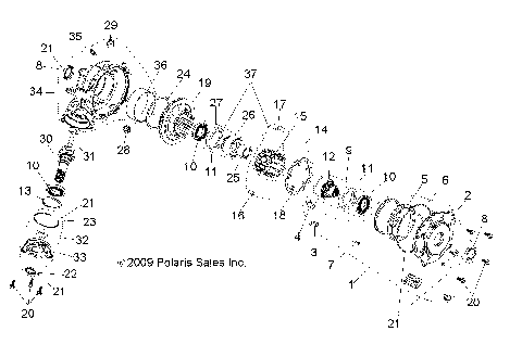 DRIVE TRAIN, FRONT GEARCASE INTERNALS (Built 3/04/10 and Before) - R10RH45AG/AH/AR (49RGRTRANSINTL108004X4)