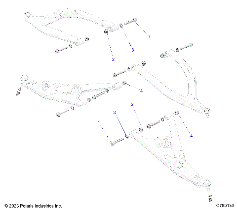 SUSPENSION, FRONT CONTROL ARMS MOUNTING - Z25RPP2KAE/BE (C750133)