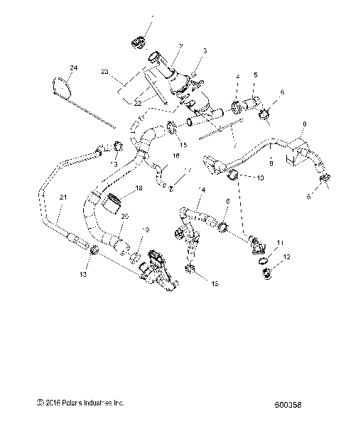 ENGINE, COOLING SYSTEM - S21EDE6PS ALL OPTIONS (600358)