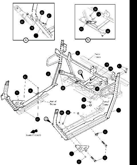 ROPS - LOWER WELDMENT [302625]