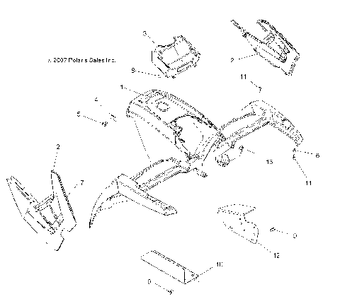 BODY, FRONT CAB - A08MN76AF/AL/AQ/AR/AS/AT/AX (49ATVCAB08SP800EFI)