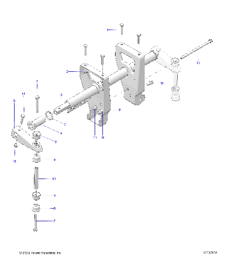 SUSPENSION, TORSION BAR - A24SEE57A1/A3/A6/A9/B1/B3/B6/B9 (C102549)