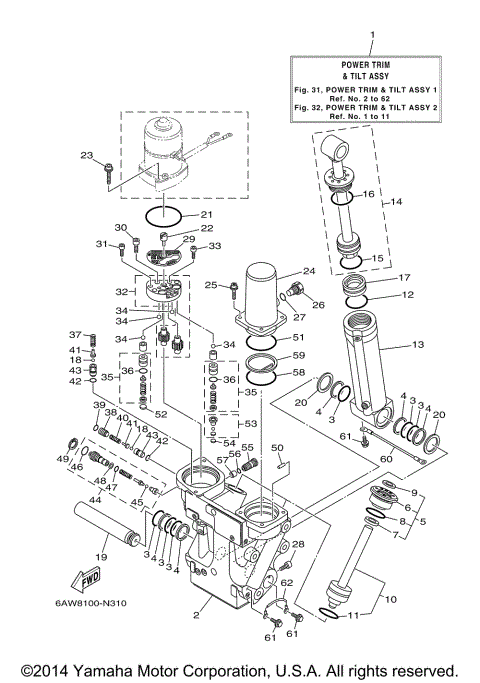 POWER TRIM TILT ASSY 1