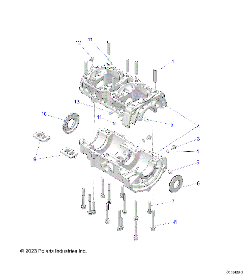 ENGINE, CRANKCASE - S24CEA5TSL (C602439-3)