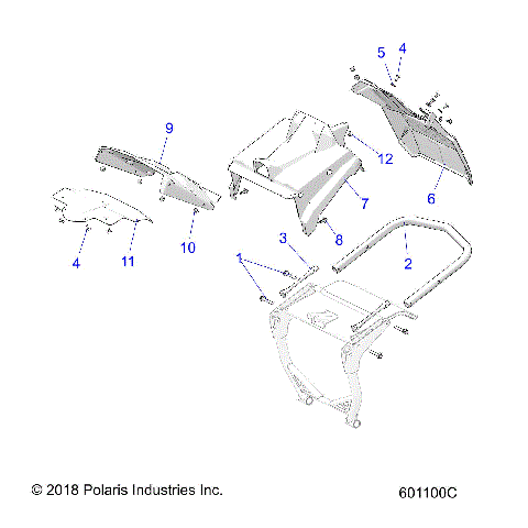 BODY, BUMPER, REAR and CLOSEOFF - S21DDL8RS (601100C)