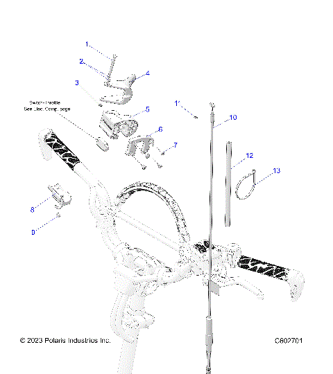 ENGINE, THROTTLE CONTROL ASM. - S24TFM9BS/9BE (C602701)