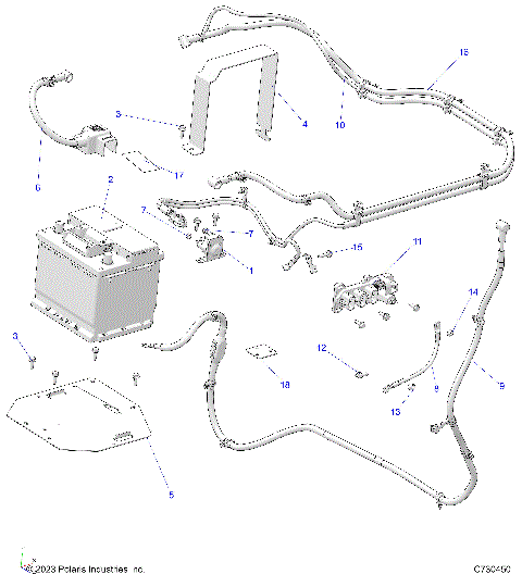 ELECTRICAL, BATTERY - R25M4E57L5 (C730450)