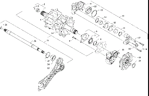 DRIVE TRAIN SHAFTS AND BRAKE ASSEMBLIES [108895]
