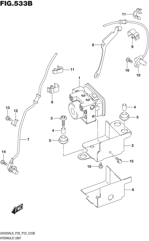 HYDRAULIC UNIT (UH200AL8 P33)