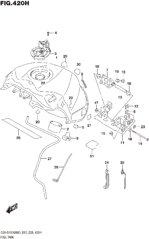 FUEL TANK (GSX-R1000RA:E33)