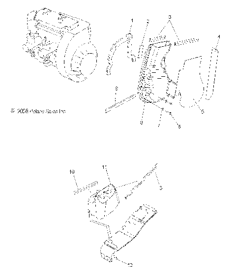 ENGINE, FAN DUCTS - S10PB5BSA/BSL/BEA (49SNOWFANDUCT09550SHIFT)