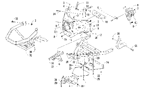 FRONT BUMPER AND FRAME ASSEMBLY [99418]