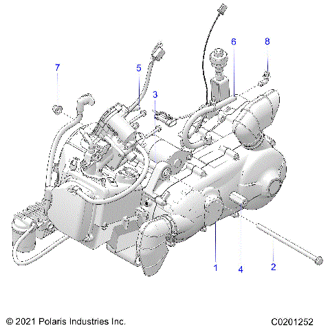 ENGINE, ENGINE and TRANSMISSION MOUNTING - R25HZA15A5/B5 (C0201252)