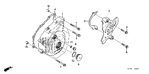 LEFT CRANKCASE COVER (2)