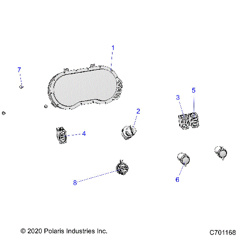 ELECTRICAL, DASH INSTUMENTS - R21RRE99A9/AC/AP/AW/B9/BC/BP/BW (C701168)