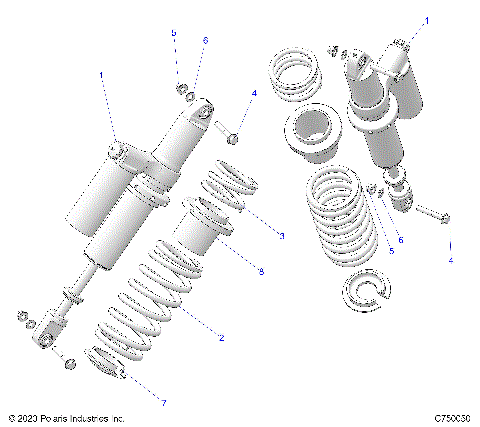 SUSPENSION, REAR SHOCK MOUNTING - G25GXP99 (C750050)