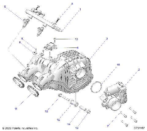 ENGINE, AIR INTAKE MANIFOLD - R25RRS99CK/EK/C9/E9 (C731162)