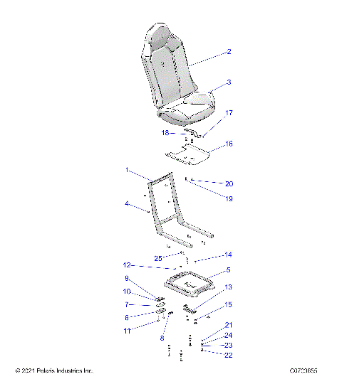 BODY, SEAT ASM. AND SLIDER - Z23ASE99A4/B4/K99A4(C0703655)