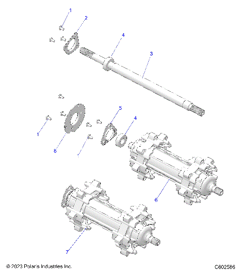 DRIVE TRAIN, JACKSHAFT and DRIVESHAFT - S24TFK6RS (C602566)