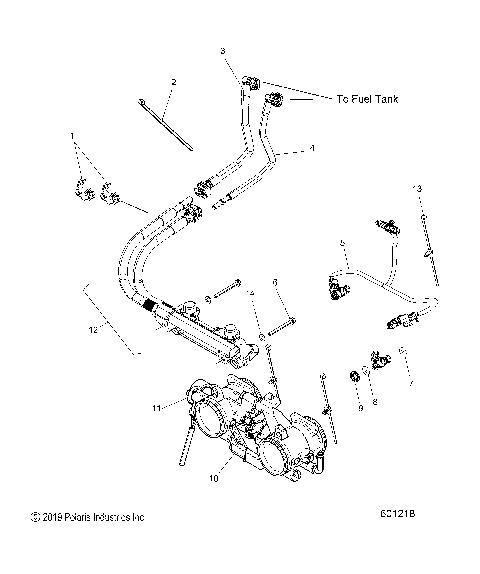 FUEL SYSTEM, RAIL, LINES and THROTTLE BODY - S21DDL6PS ALL OPTIONS (601218)