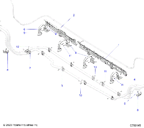 ENGINE, COOLING MOUNTING - Z25R4P2KAE/BE (C750145)