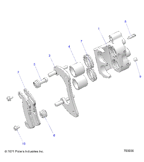 BRAKES, CALIPER, REAR - Z23RML2KAJ/BJ/AK/BK (C701142-01)