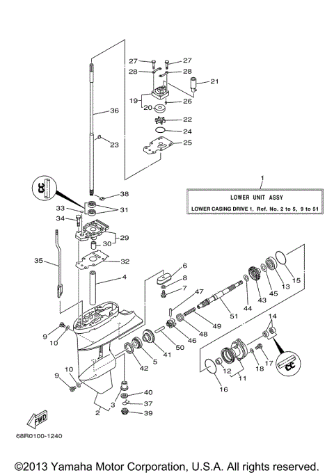 LOWER CASING DRIVE 1