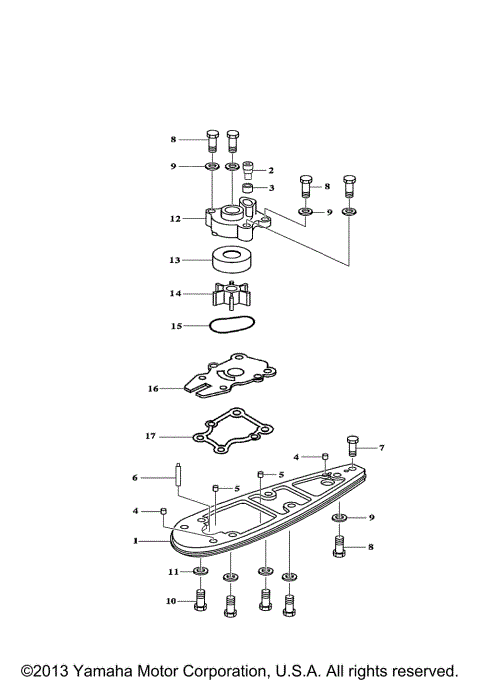 WATER PUMP ADAPTER F60