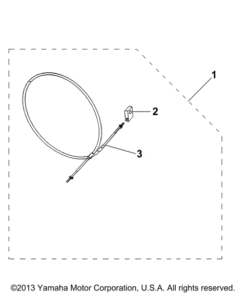 TILLER SHIFT CABLE ASSY F90