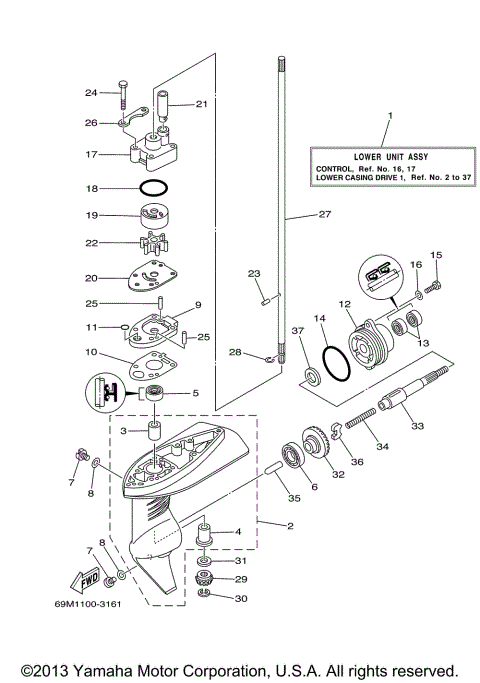 LOWER CASING DRIVE 1