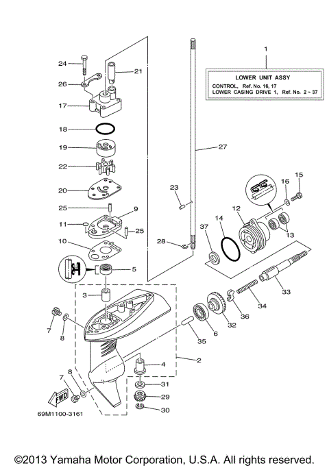 LOWER CASING DRIVE 1